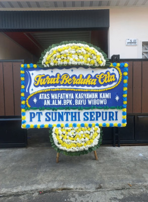 Papan Bunga Duka di Wanwi